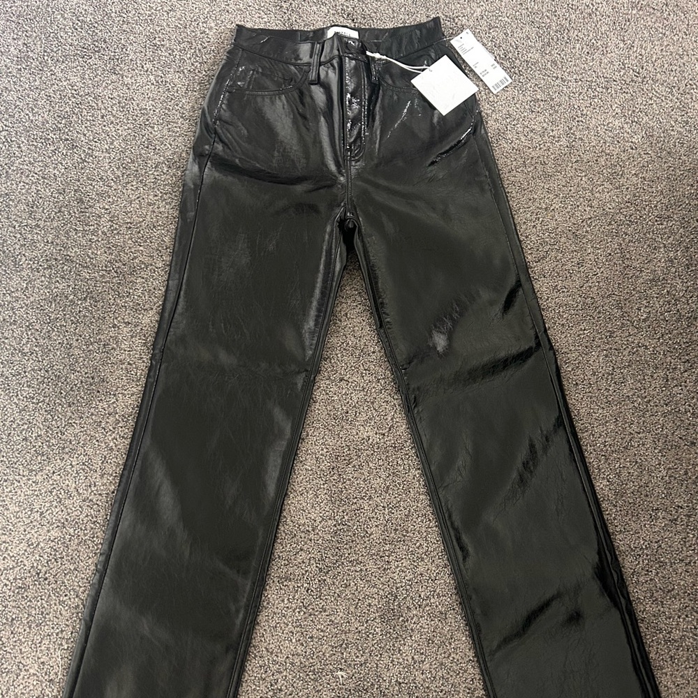 PISTOLA CASSIE BLACK VINYL PANT (NWT)